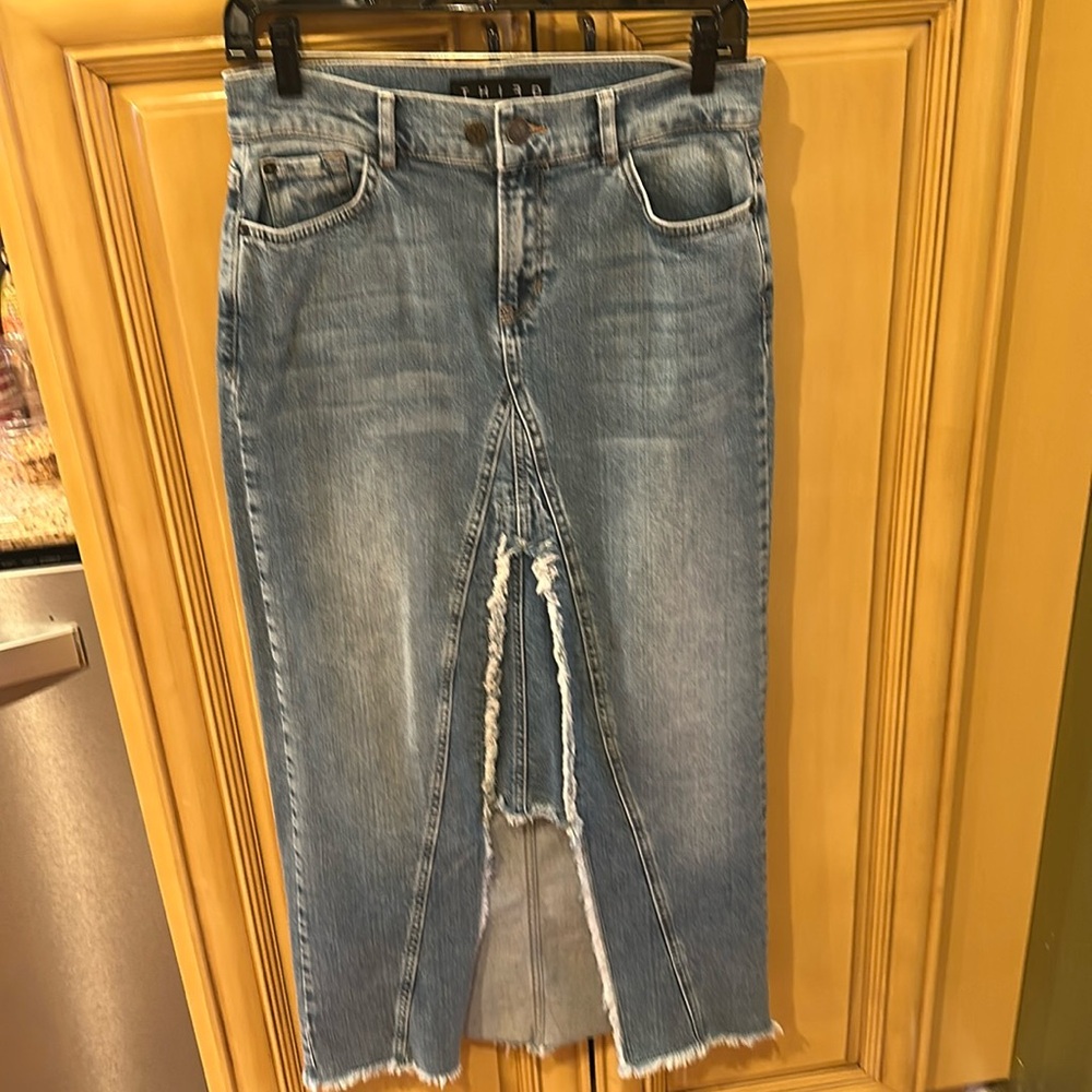 Denim skirt size M